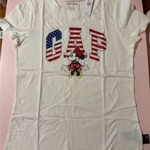 GAP x Disney Woman's Minnie Mouse Short Sleeve T-Shirt Size M